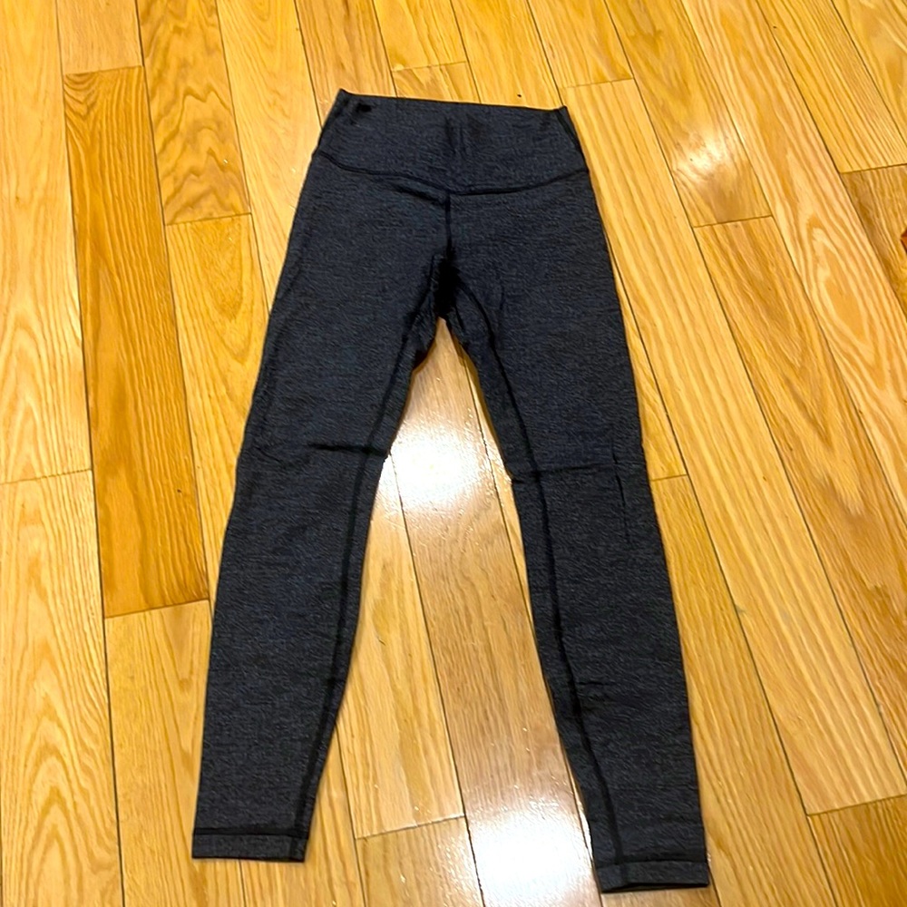Gray heather tweed Lululemon leggings